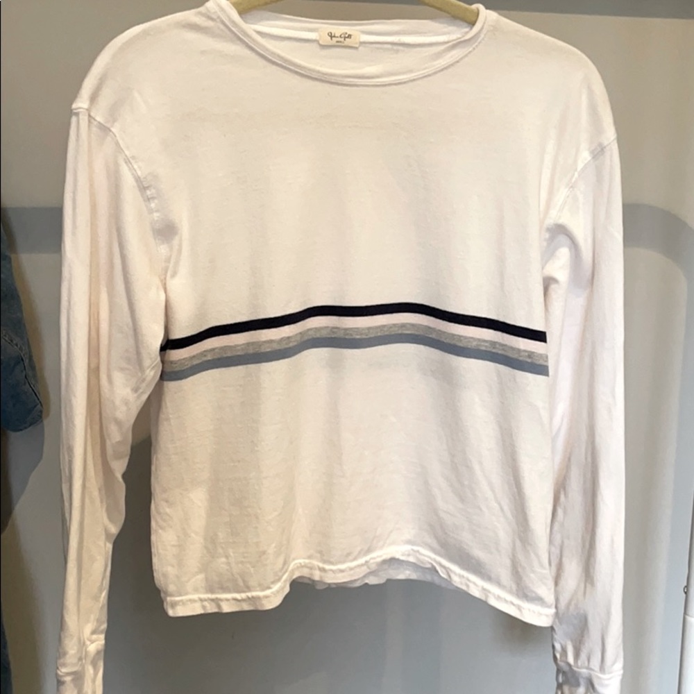 john galt long sleeve crop tee